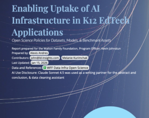 Cover Enabling Uptake of AI Infrastructure in K12 EdTech Applications